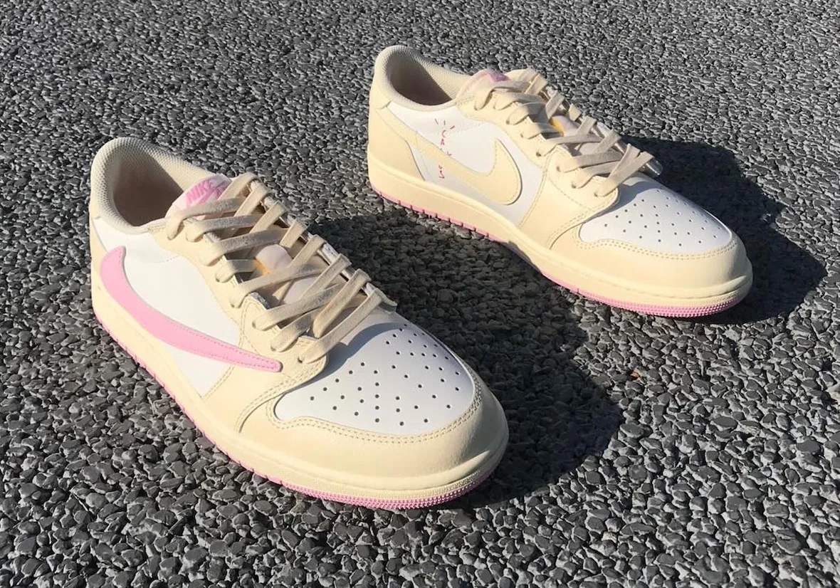 Travis Scott Air Jordan 1 Low OG Sail Tropical Pink IQ7604-101 Pink Pack 2026