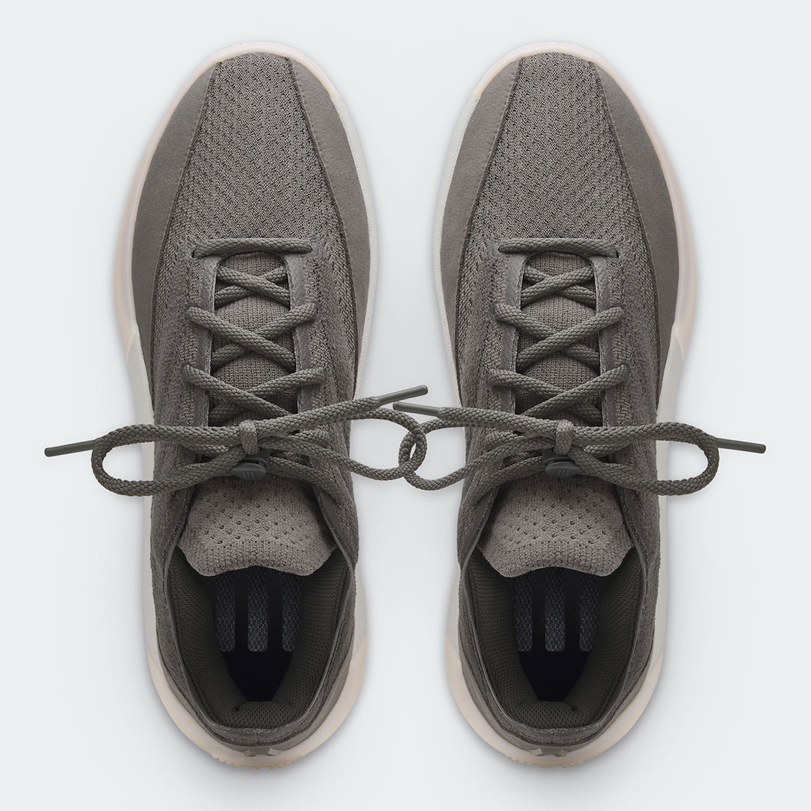 adidas Fear of God Athletics III Cinder sole unit detail, translucent rubber outsole and Lightstrike midsole