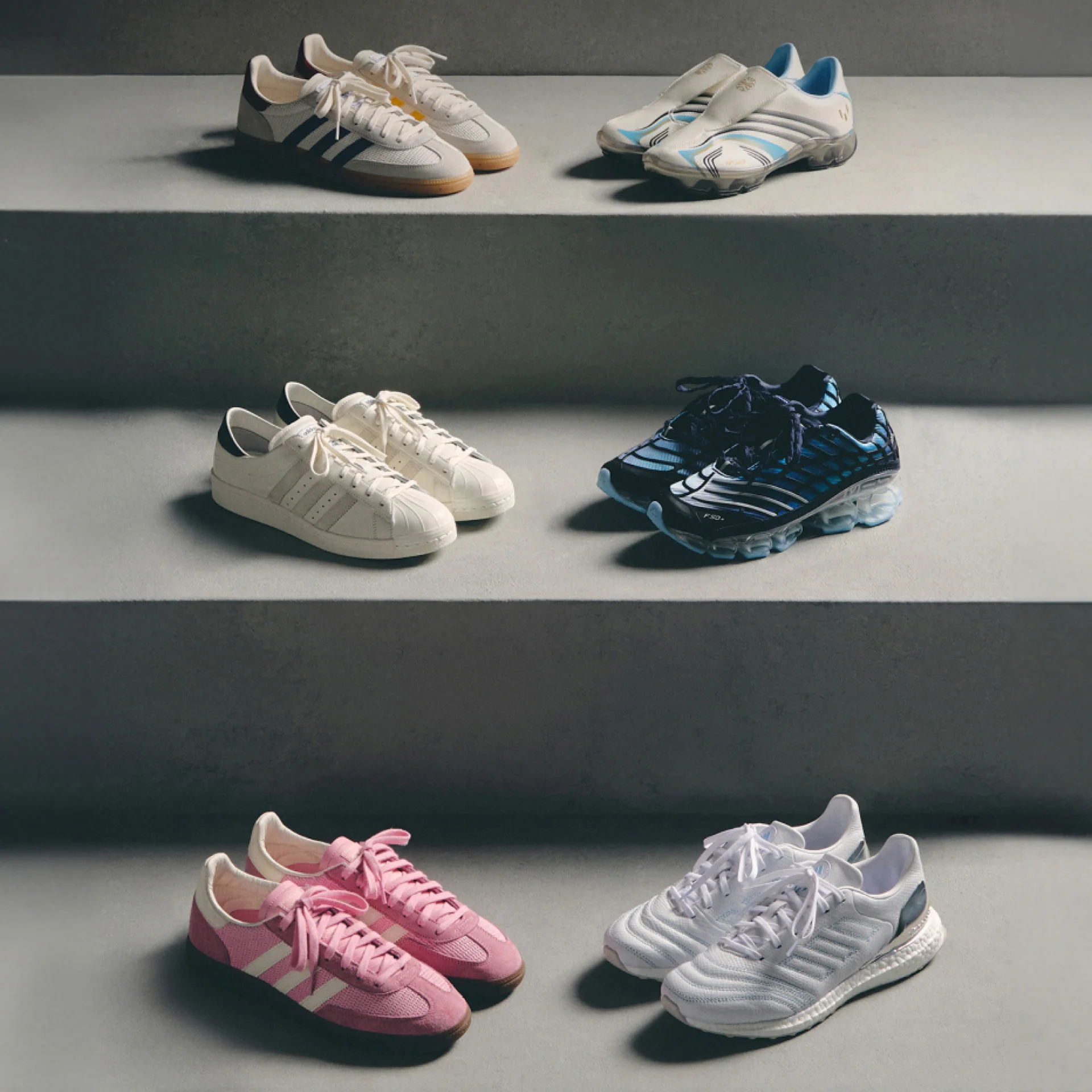 Messi x Kith x adidas World Cup 2026 footwear - F50 walkable cleats and Copa Mundial detail shot