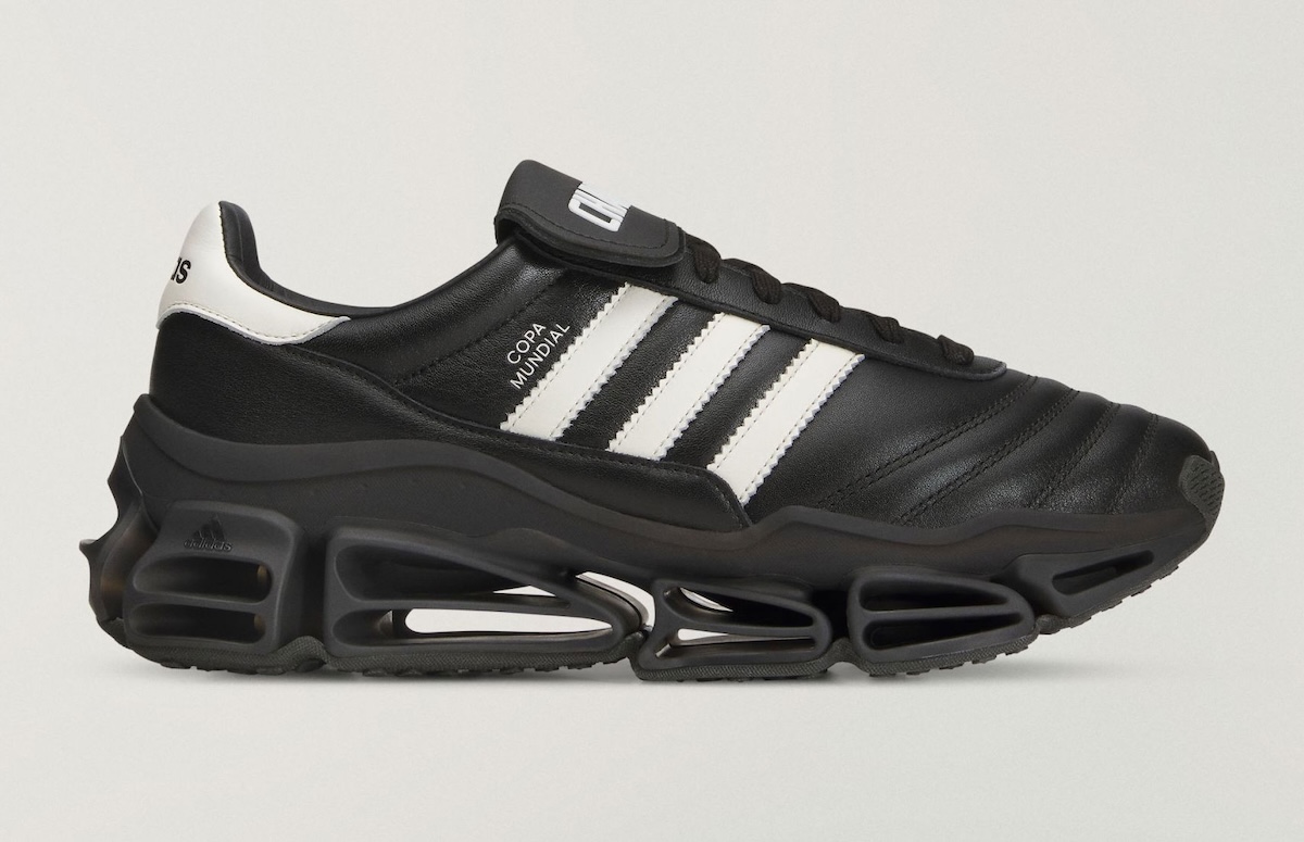 Willy Chavarria x adidas Copa Mundial Megaride KZ8743 Core Black White side profile June 2026