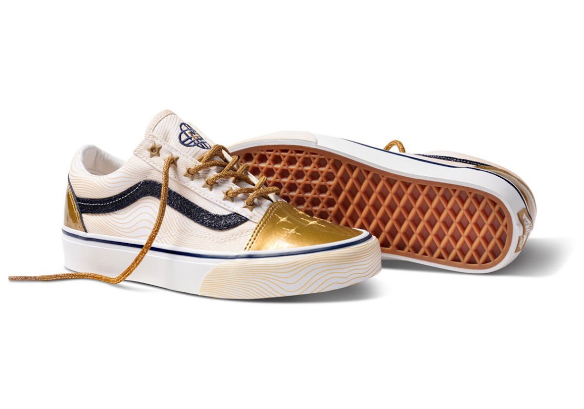 KPop Demon Hunters x Vans Old Skool Golden VN000ECUGLD gold toe box 2026