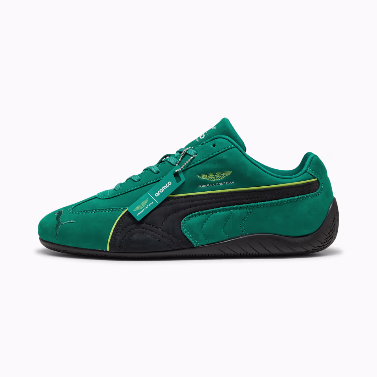 Puma x Aston Martin Aramco F1 Speedcat sneaker collaboration 2026