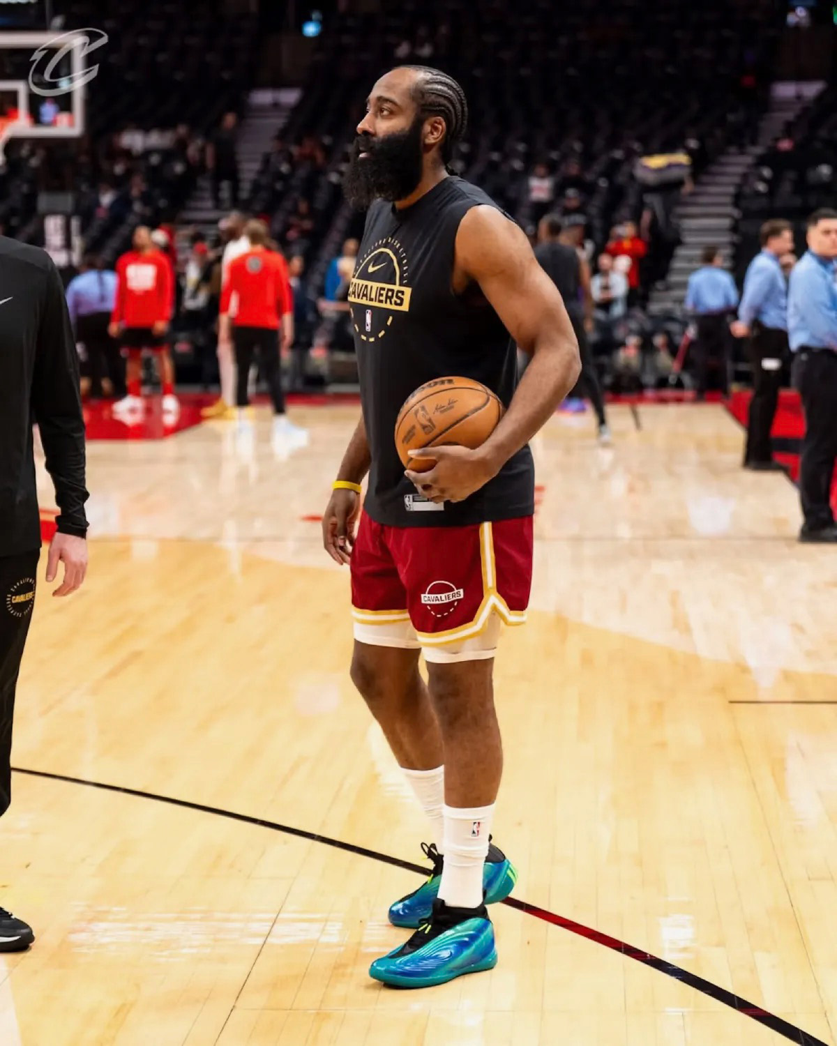 adidas Harden Vol. 10 Northern Lights heel traction and reflective detail close-up 2026