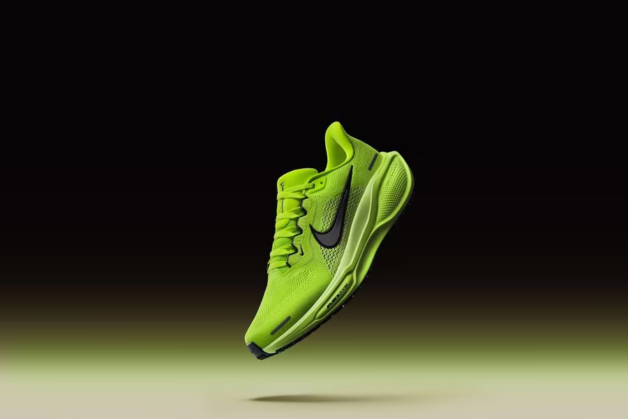 Nike Air Zoom Pegasus 41 running shoe official hero image volt colorway