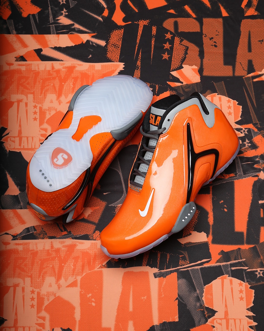 SLAM Nike Zoom Hyperflight safety orange upper 3M detail 2026
