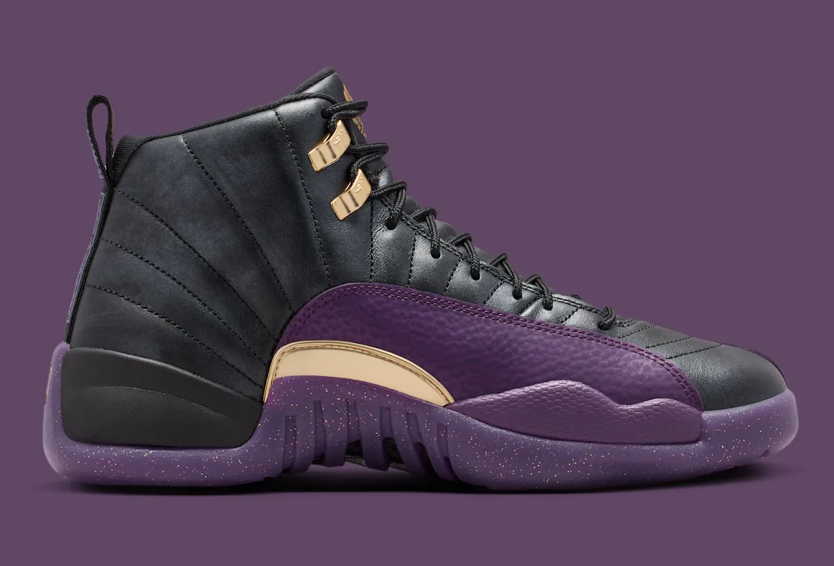 Air Jordan 12 Sumo IW1218-098 black night purple metallic gold 2026