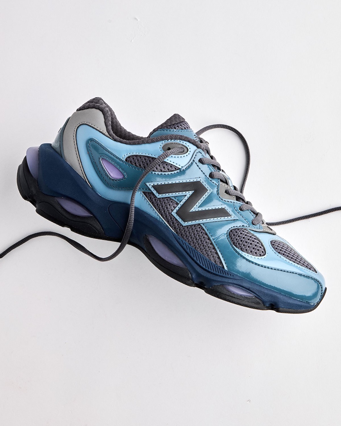 New Balance 983 U9835DU Shadow Blue Zinc Blue side profile ABZORB SBS pods 2026