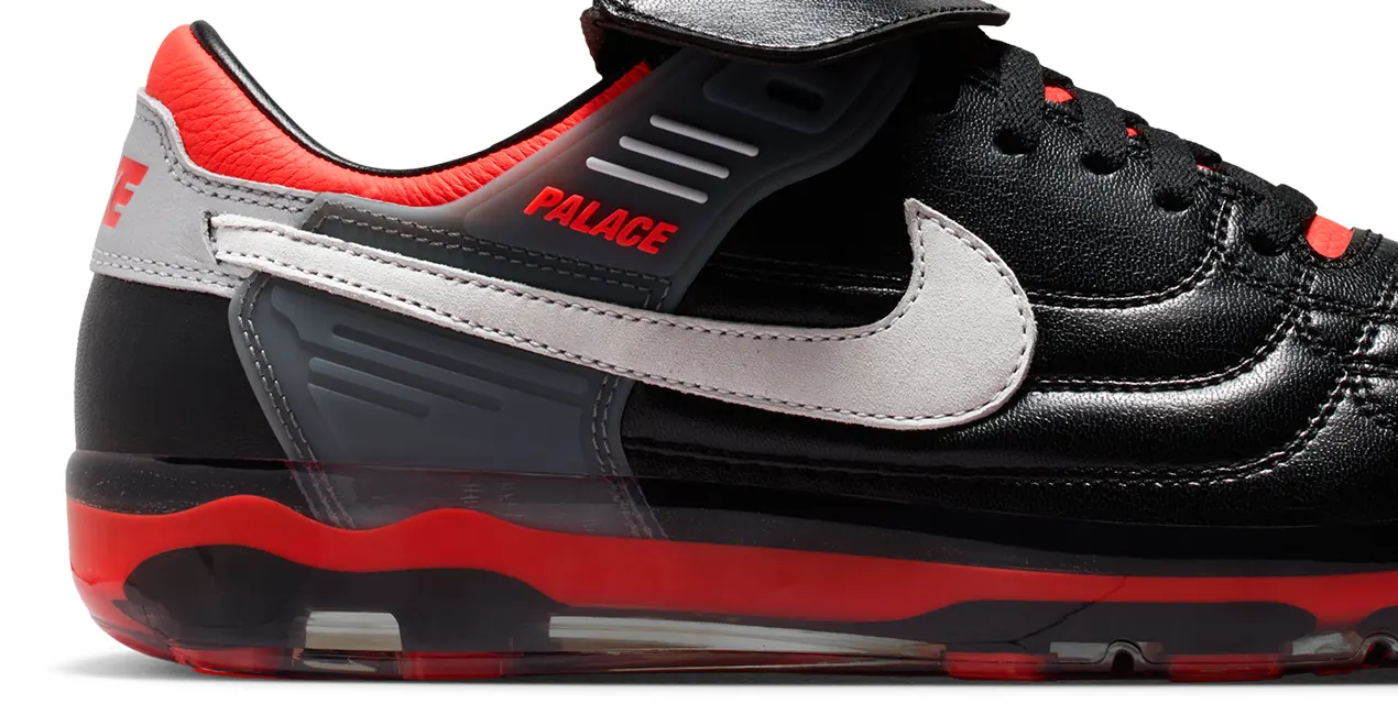 Palace x Nike Cryoshot Air Speed M black white crimson England X2 capsule June 2026