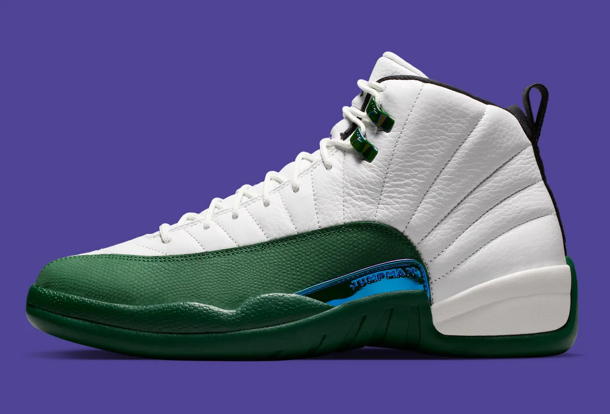 Air Jordan 12 Idols Become Rivals mudguard and midfoot plate detail close up
