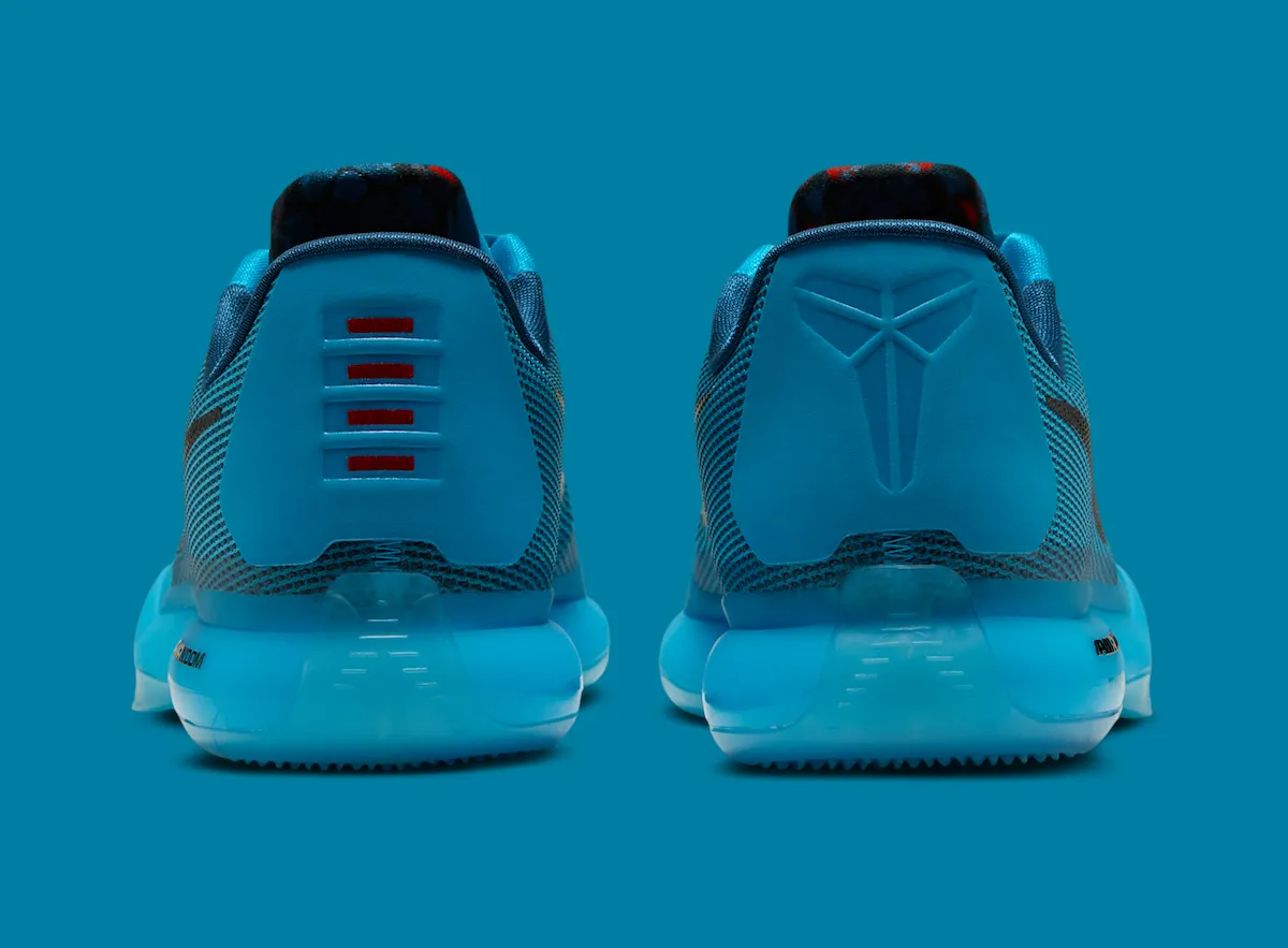 Nike Kobe 10 Protro 5AM Flight outsole and translucent blue midsole with Cushlon 3.0 cushioning