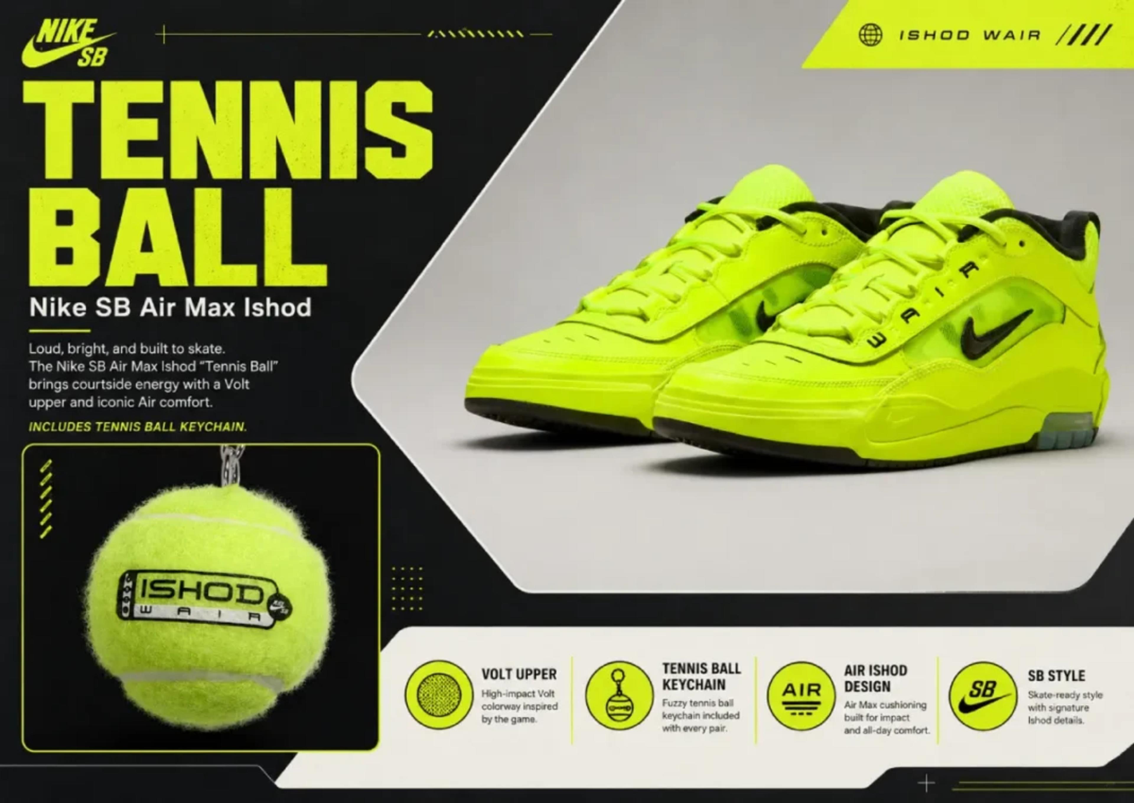 Nike SB Air Max Ishod "Tennis Ball"