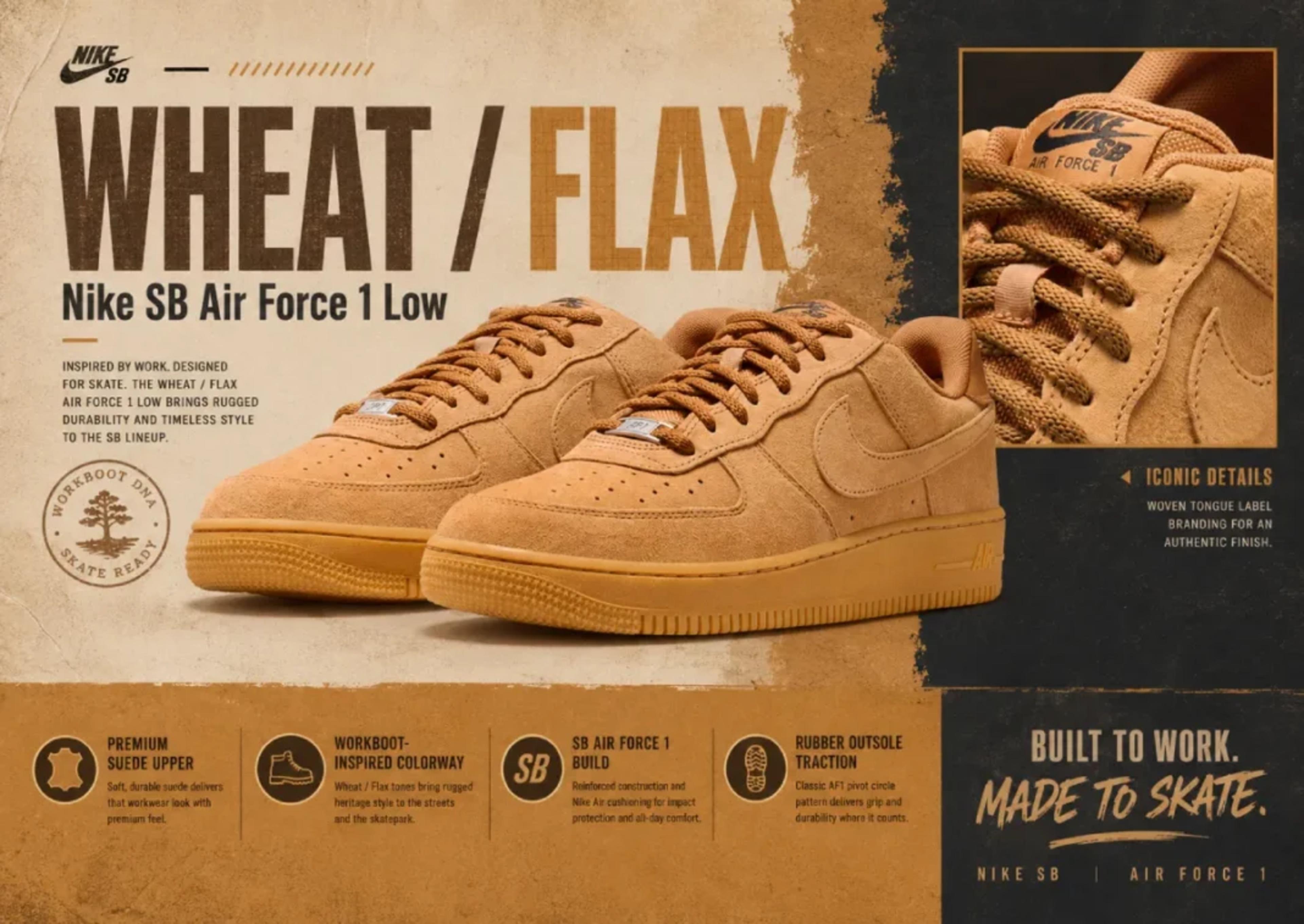 Nike SB Air Force 1 Low "Flax"