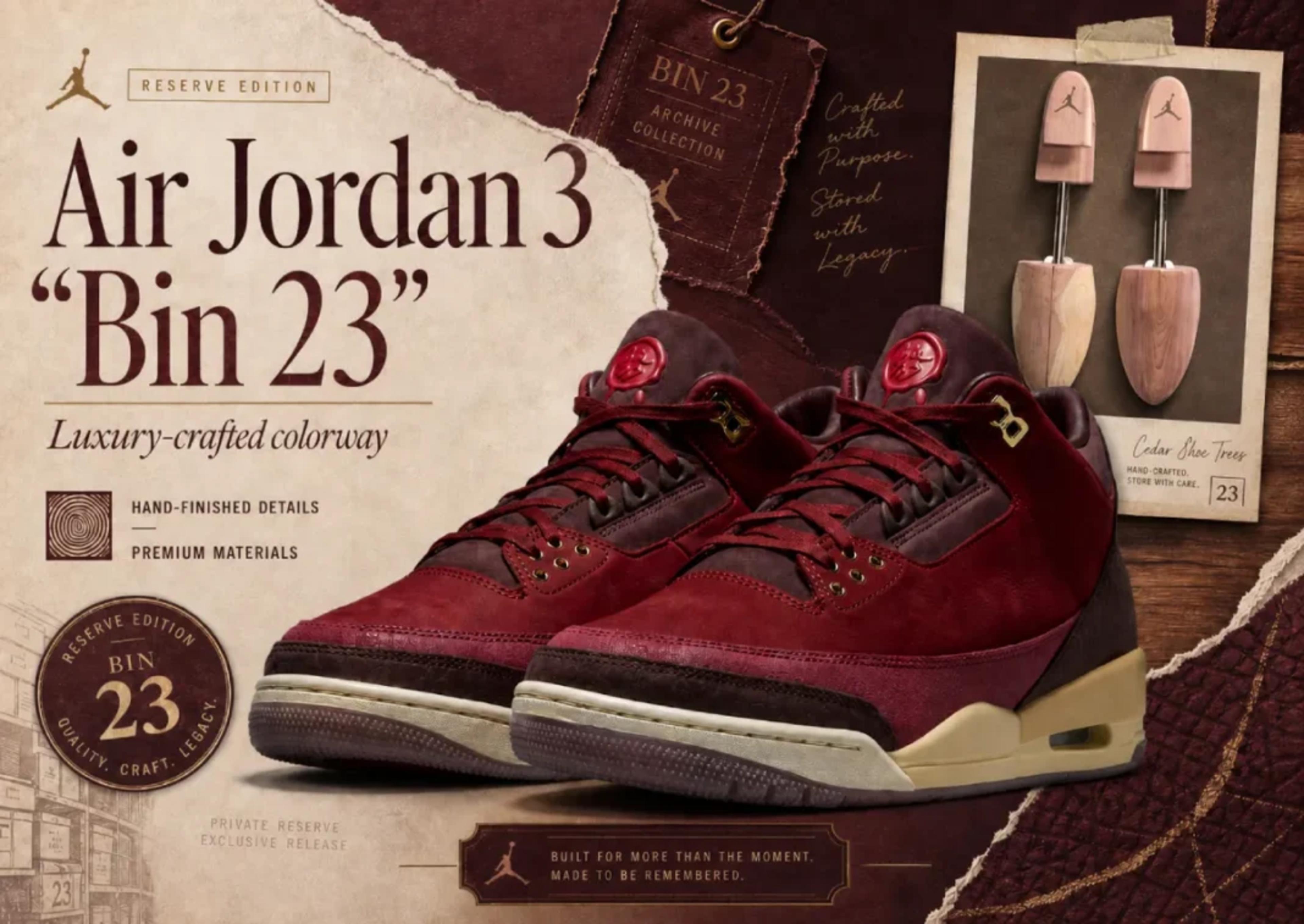 Jordan Brand's Bin 23 Returns: Air Jordan 3 OG Drops June 9 — 2,300 Pairs Worldwide