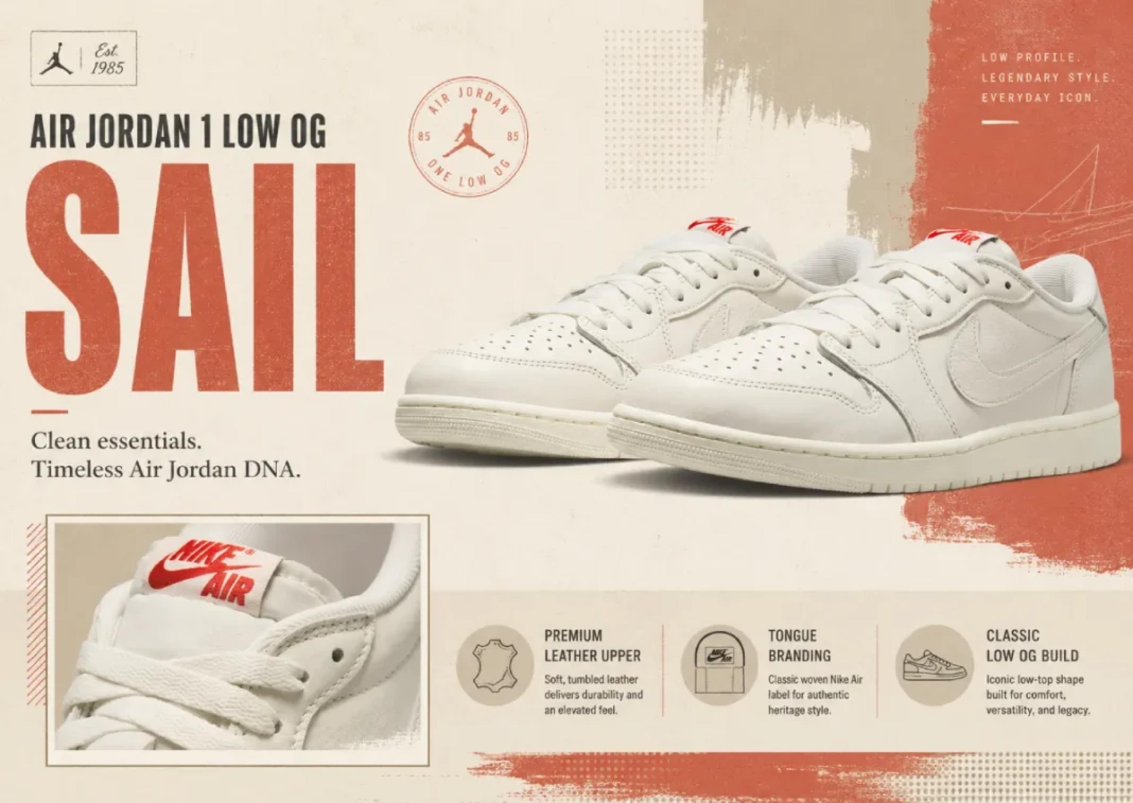Air Jordan 1 Low OG "Sail": The Cleanest Jordan Drop of June 2026