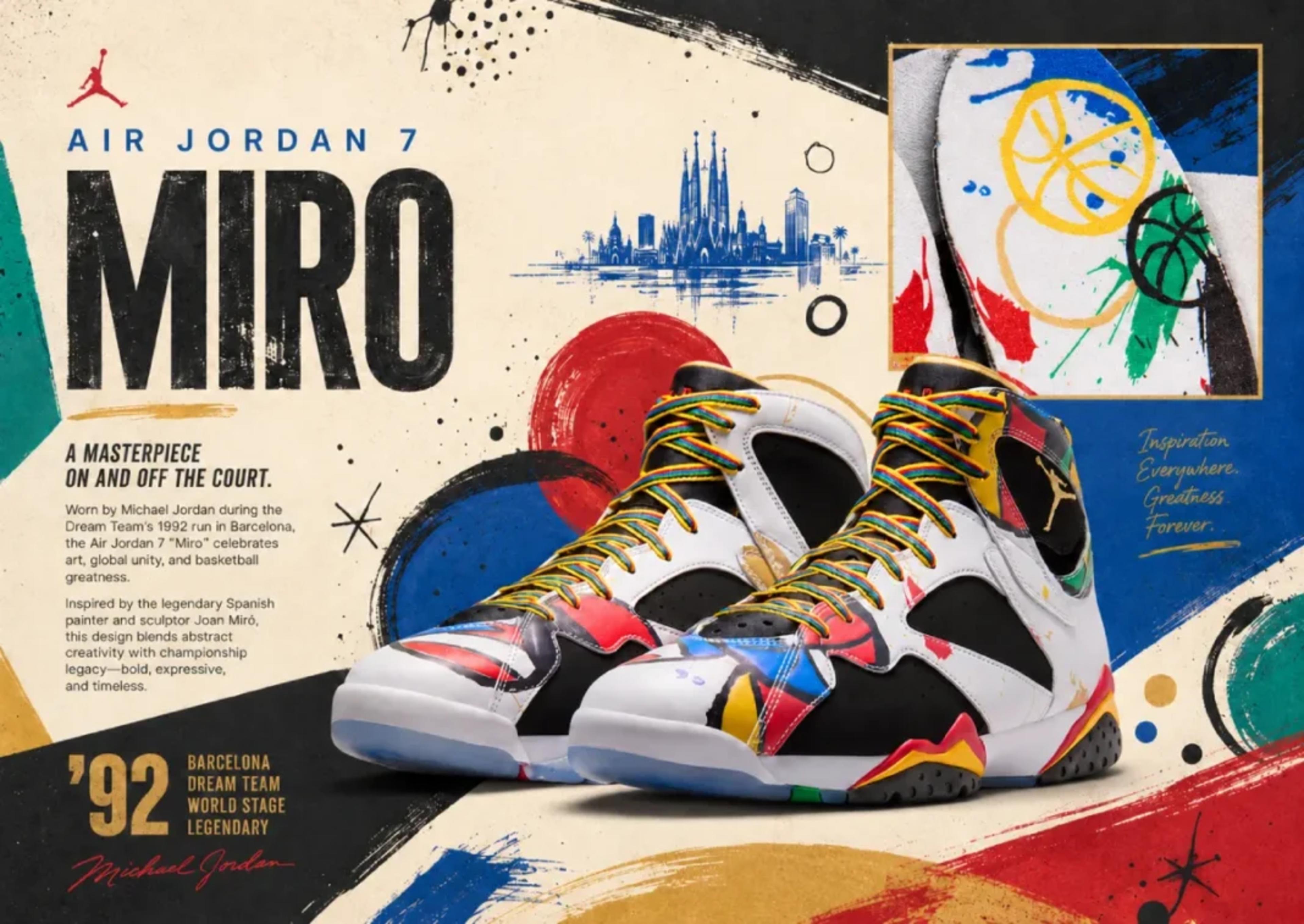 Air Jordan 7 "Miró" Returns July 10 — The Dream Team Shoe India Has Been Waiting For