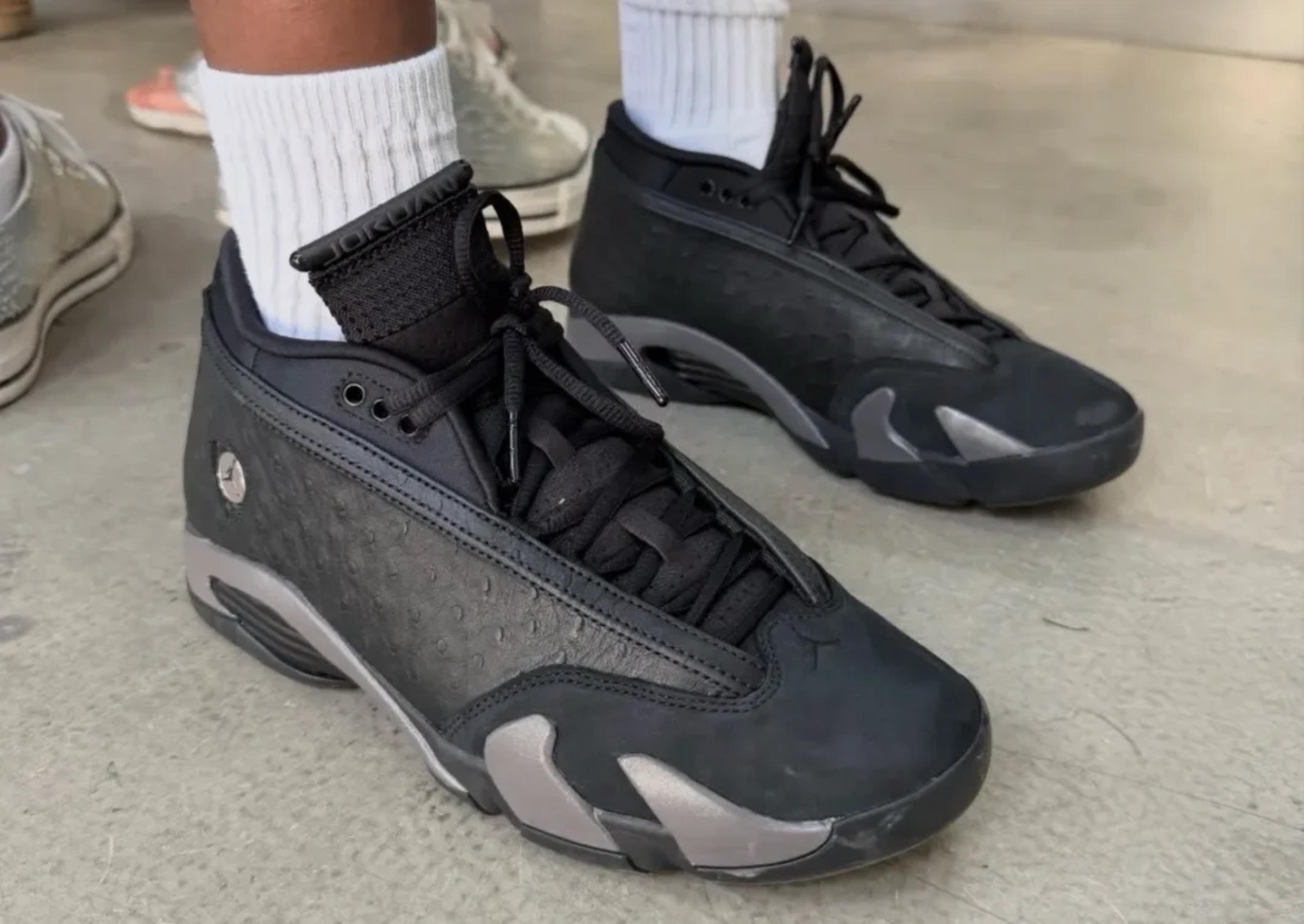 Air Jordan 14 Low "Black Ostrich"
