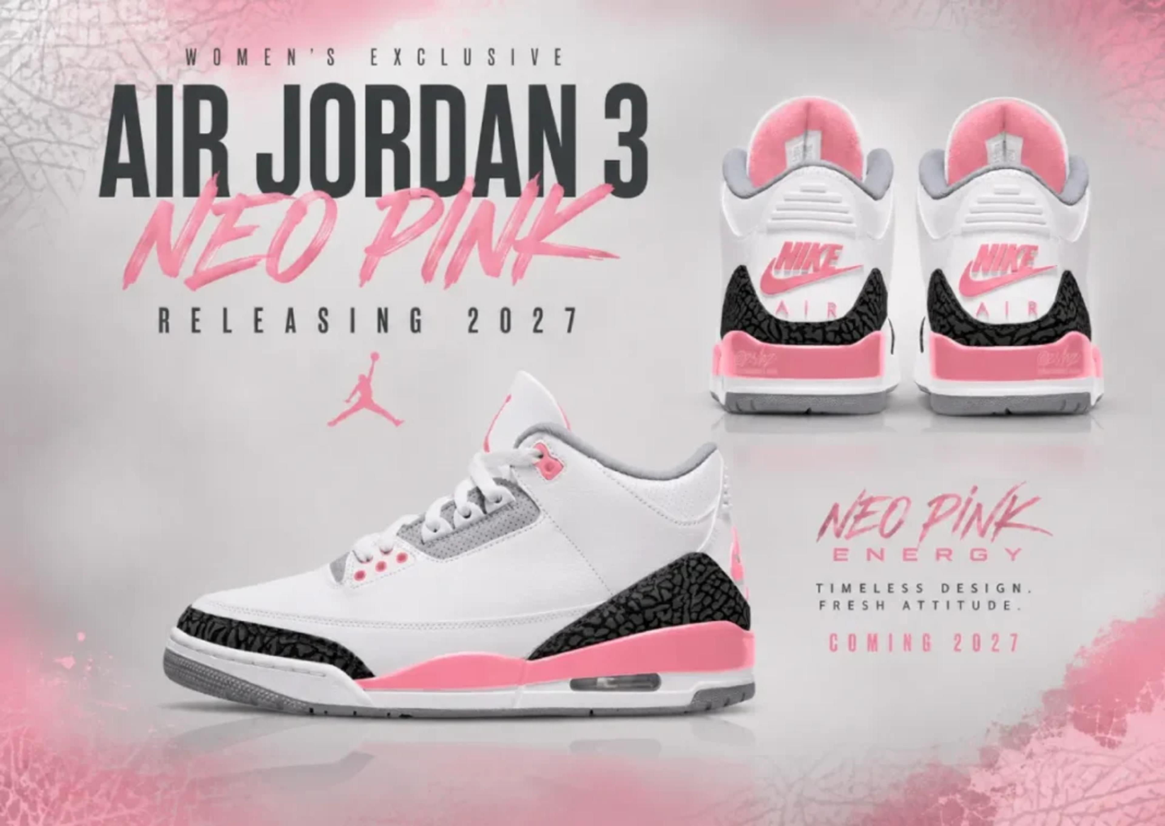 Air Jordan 3 Neo Pink