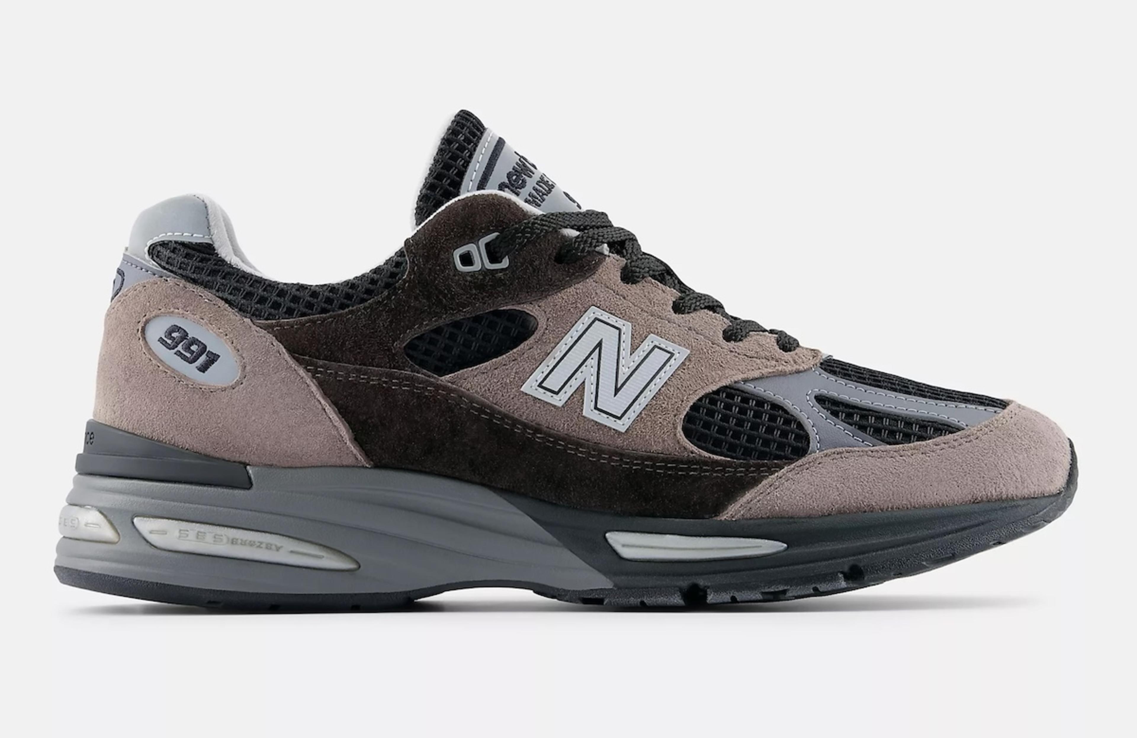 New Balance Made in UK 991v2 "Iron/Mulch" view 1