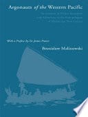 Cover of Argonauts of the Western Pacific