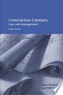 Cover of Construction Contract Law