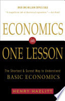 Cover of Economics in One Lesson