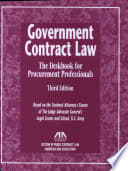 Cover of Government Contract Law