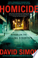 Cover of Homicide: A Year on the Killing Streets