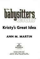 Cover of Kristy's Great Idea