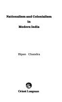 Cover of Nationalism and Colonialism in Modern India
