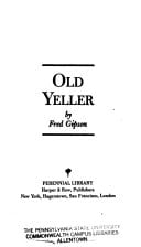 Cover of Old Yeller