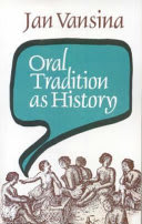 Cover of Oral Tradition as History