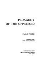 Cover of Pedagogy of the Oppressed