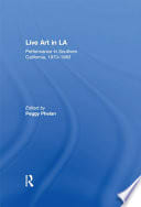 Cover of Performance Art: Live and On Screen