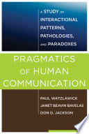 Cover of Pragmatics of Human Communication