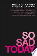 Cover of So Sad Today