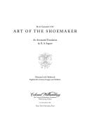 Cover of The Art of Shoemaking