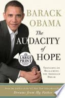 Cover of The Audacity of Hope