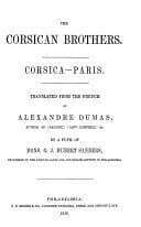 Cover of The Corsican Brothers