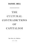 Cover of The Cultural Contradictions of Capitalism
