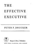 Cover of The Effective Executive