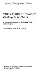 Cover of The Kairos Document