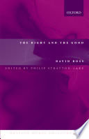 Cover of The Right and the Good
