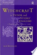 Cover of Witchcraft in Tudor and Stuart England