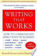 Cover of Writing That Works