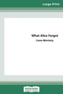 Cover of What Alice Forgot