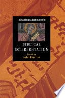 Cover of The Cambridge Companion to Biblical Interpretation
