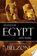 Cover of Travels in Egypt and Nubia