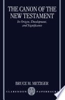 Cover of The Canon of the New Testament