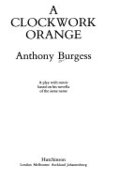 Cover of A Clockwork Orange