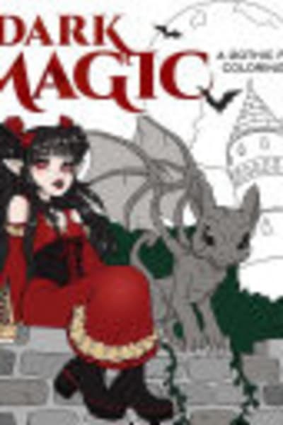 Cover of Dark Fantasy Coloring Book